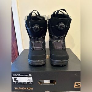 Salomon Pearl Boa Snowboard Boots - Women’s 8 - Black